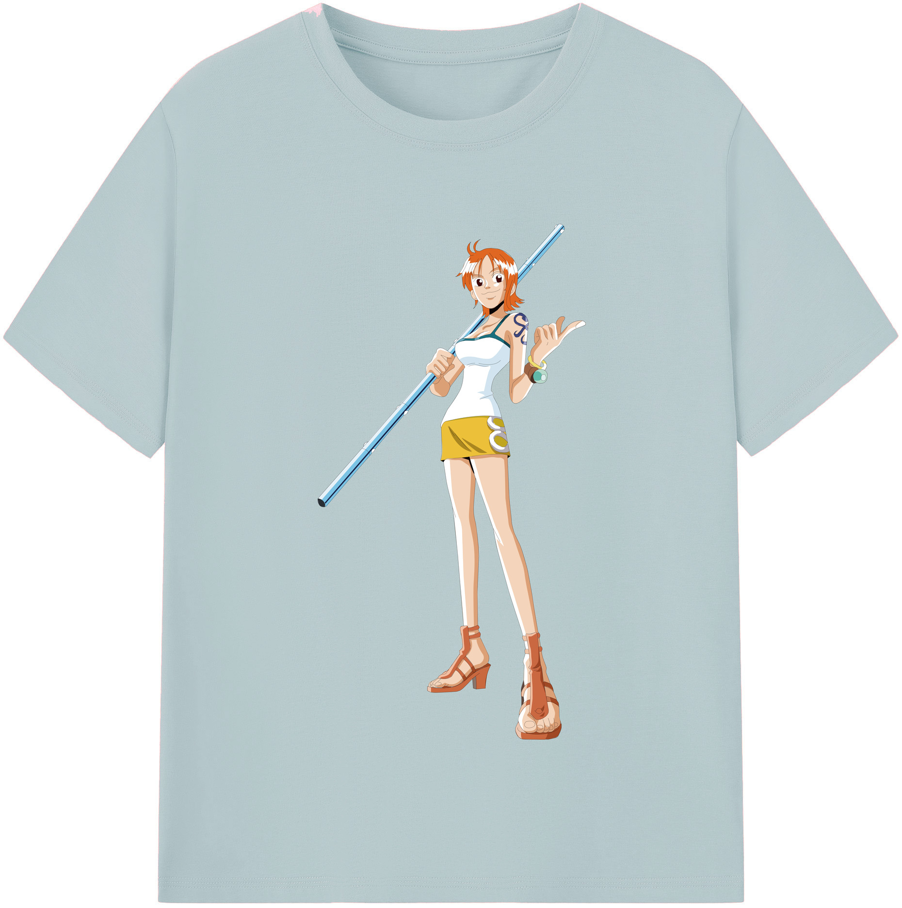 ワンピース ナミ ONE PIECE Nami 綿100％半袖Tシャツ（フロントプリント）